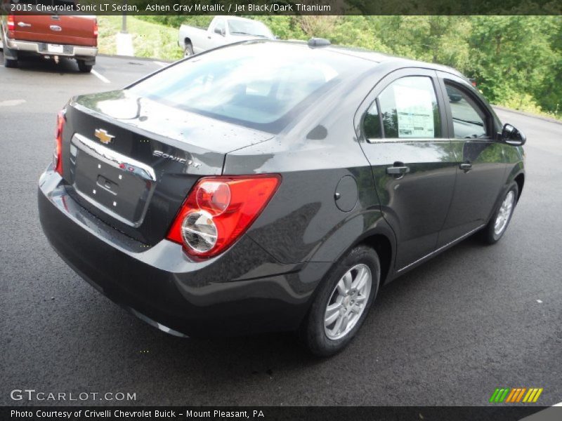 Ashen Gray Metallic / Jet Black/Dark Titanium 2015 Chevrolet Sonic LT Sedan