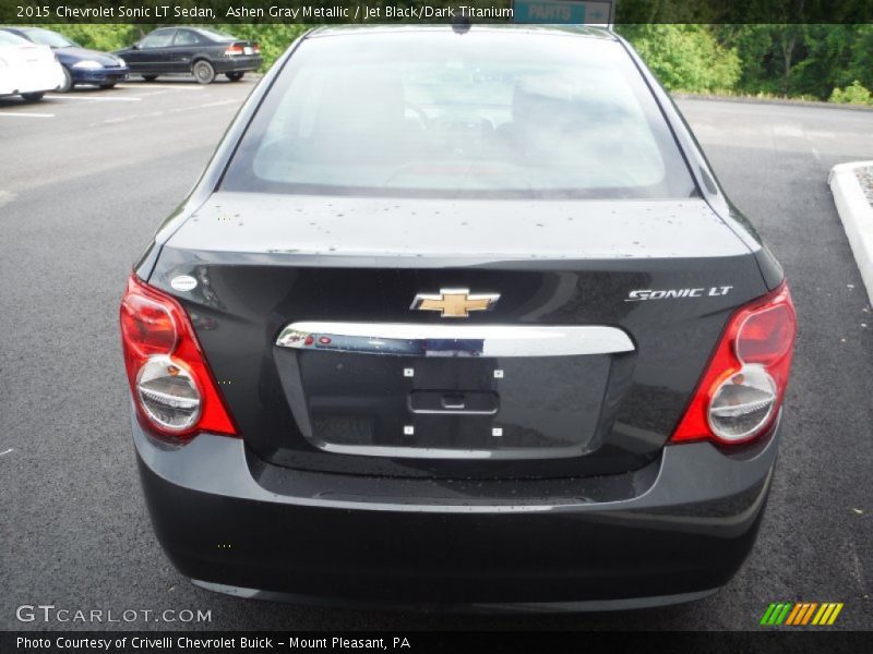 Ashen Gray Metallic / Jet Black/Dark Titanium 2015 Chevrolet Sonic LT Sedan