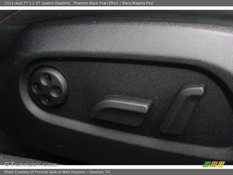 Phantom Black Pearl Effect / Black/Magma Red 2011 Audi TT S 2.0T quattro Roadster