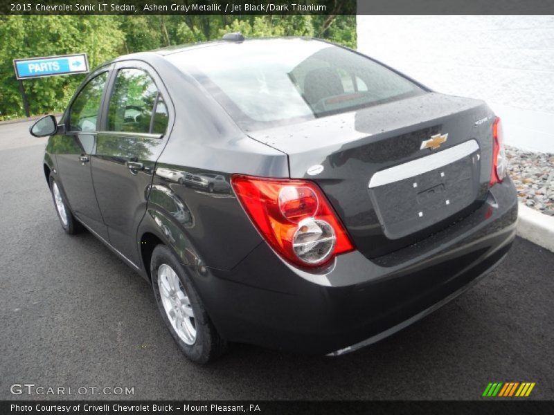 Ashen Gray Metallic / Jet Black/Dark Titanium 2015 Chevrolet Sonic LT Sedan