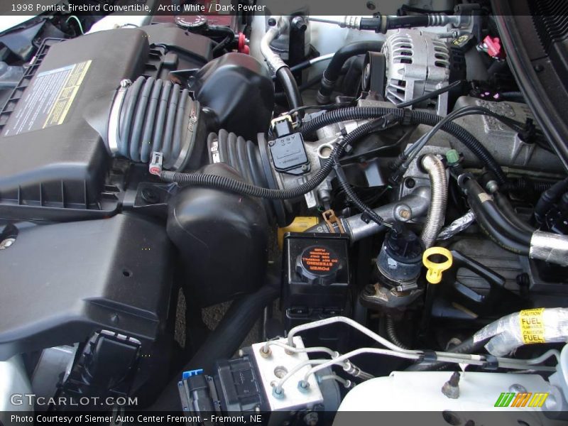 Arctic White / Dark Pewter 1998 Pontiac Firebird Convertible