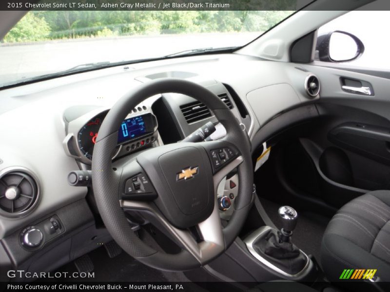 Ashen Gray Metallic / Jet Black/Dark Titanium 2015 Chevrolet Sonic LT Sedan
