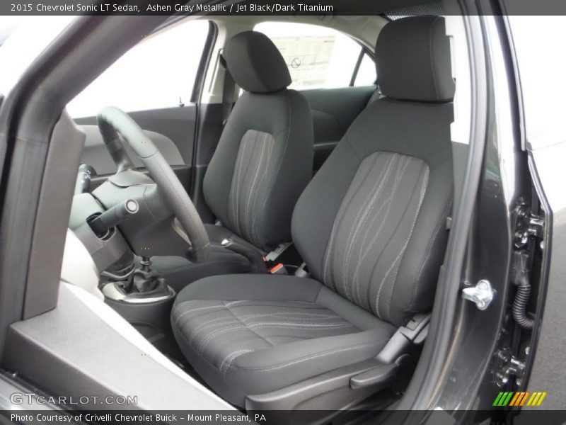 Ashen Gray Metallic / Jet Black/Dark Titanium 2015 Chevrolet Sonic LT Sedan