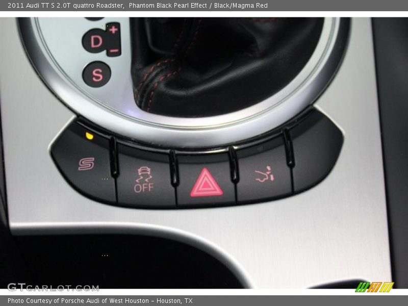 Phantom Black Pearl Effect / Black/Magma Red 2011 Audi TT S 2.0T quattro Roadster