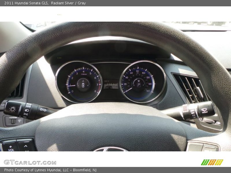 Radiant Silver / Gray 2011 Hyundai Sonata GLS