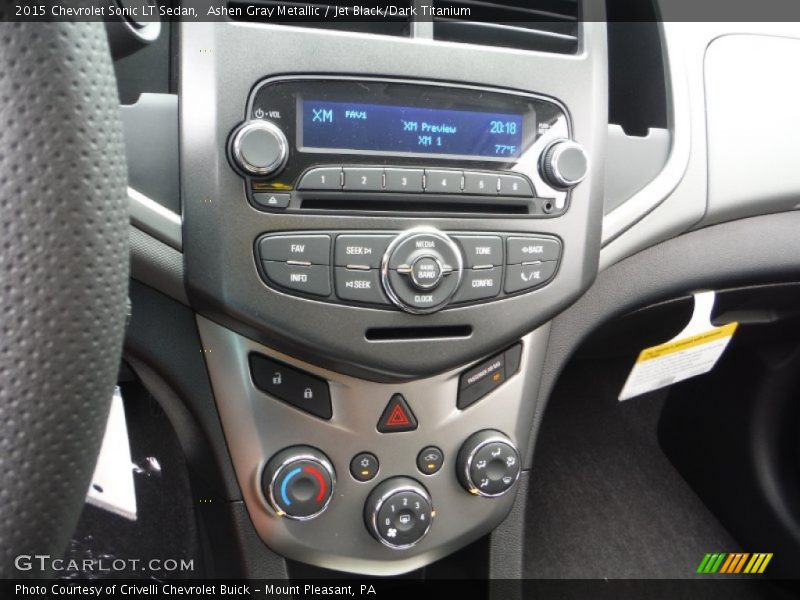 Ashen Gray Metallic / Jet Black/Dark Titanium 2015 Chevrolet Sonic LT Sedan