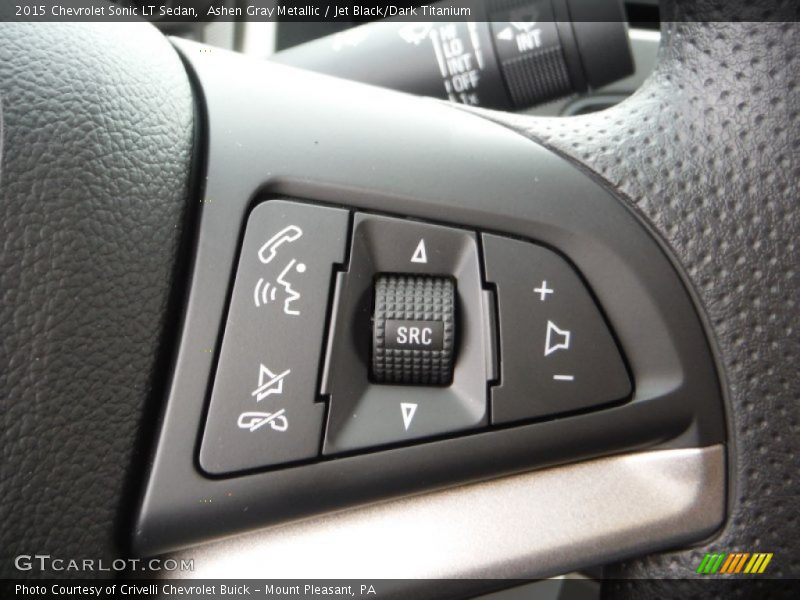 Ashen Gray Metallic / Jet Black/Dark Titanium 2015 Chevrolet Sonic LT Sedan