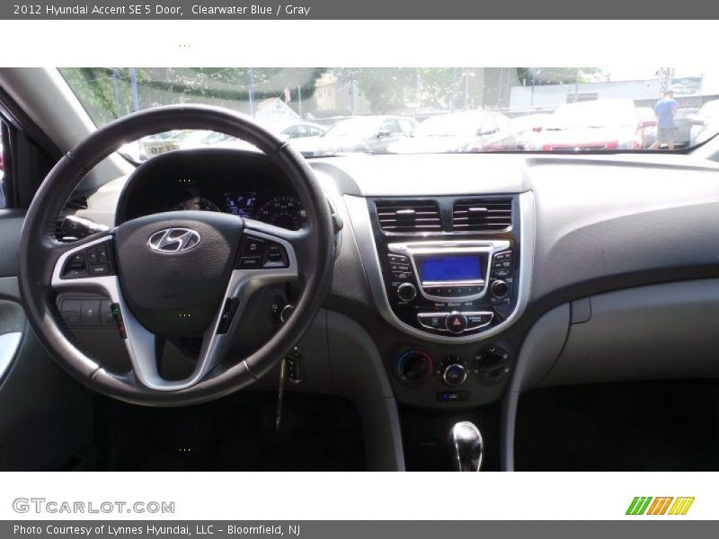 Clearwater Blue / Gray 2012 Hyundai Accent SE 5 Door