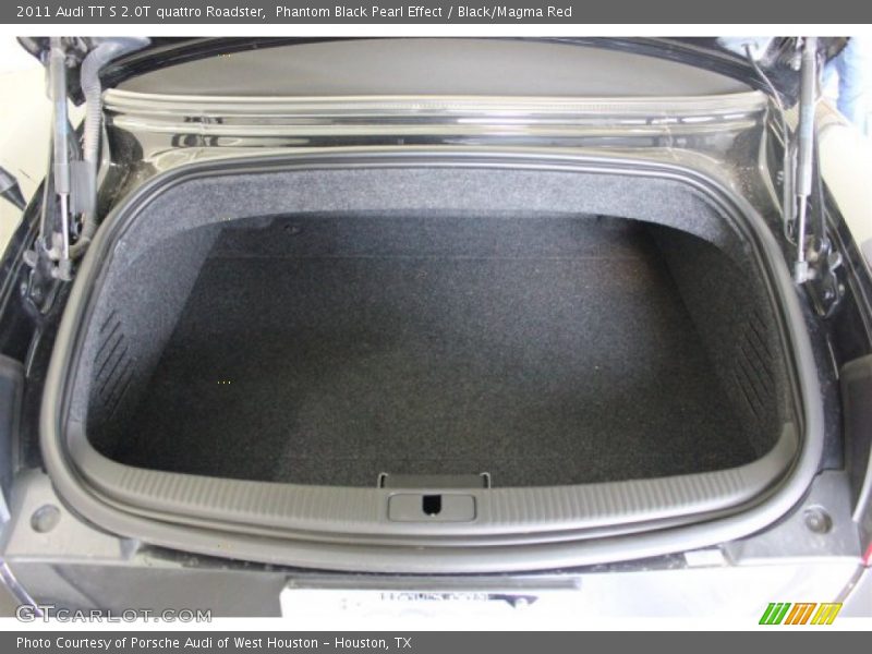 Phantom Black Pearl Effect / Black/Magma Red 2011 Audi TT S 2.0T quattro Roadster