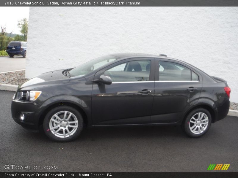 Ashen Gray Metallic / Jet Black/Dark Titanium 2015 Chevrolet Sonic LT Sedan