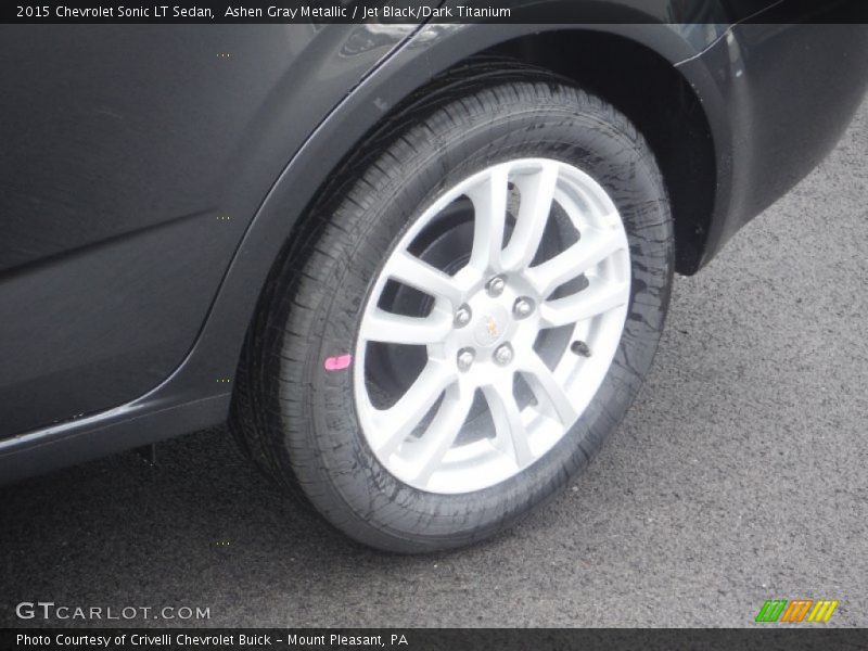 Ashen Gray Metallic / Jet Black/Dark Titanium 2015 Chevrolet Sonic LT Sedan