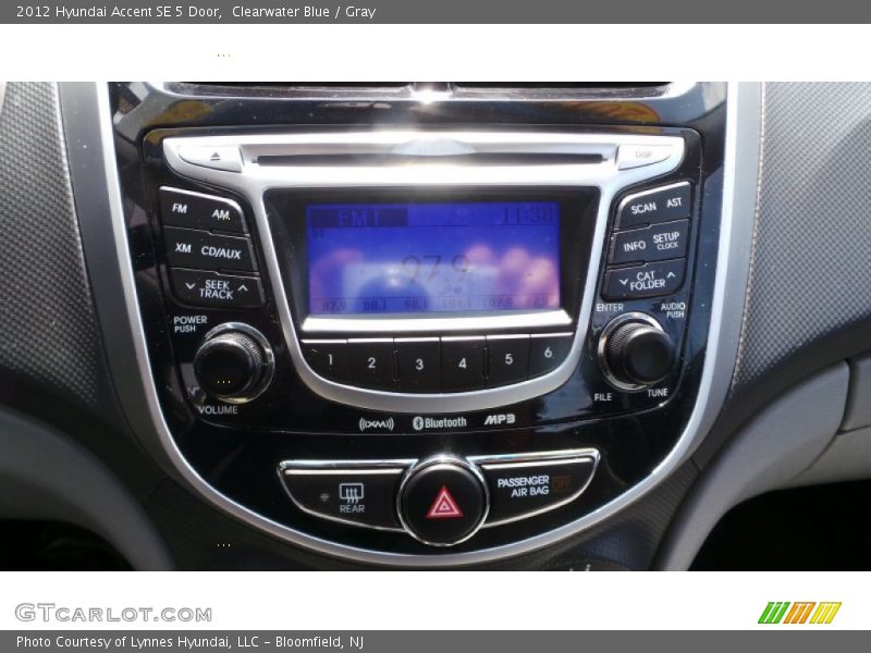 Clearwater Blue / Gray 2012 Hyundai Accent SE 5 Door