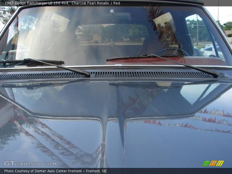 Charcoal Pearl Metallic / Red 1987 Dodge Ramcharger LE 150 4x4