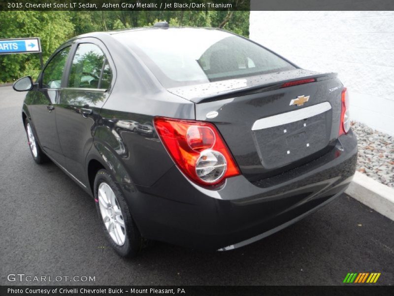 Ashen Gray Metallic / Jet Black/Dark Titanium 2015 Chevrolet Sonic LT Sedan