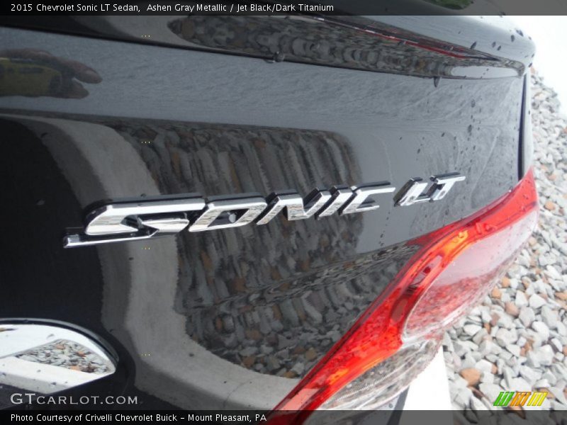 Ashen Gray Metallic / Jet Black/Dark Titanium 2015 Chevrolet Sonic LT Sedan