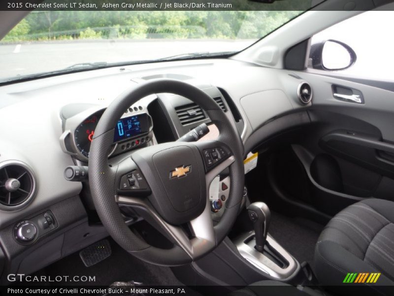 Ashen Gray Metallic / Jet Black/Dark Titanium 2015 Chevrolet Sonic LT Sedan
