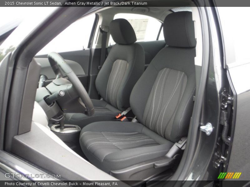 Ashen Gray Metallic / Jet Black/Dark Titanium 2015 Chevrolet Sonic LT Sedan