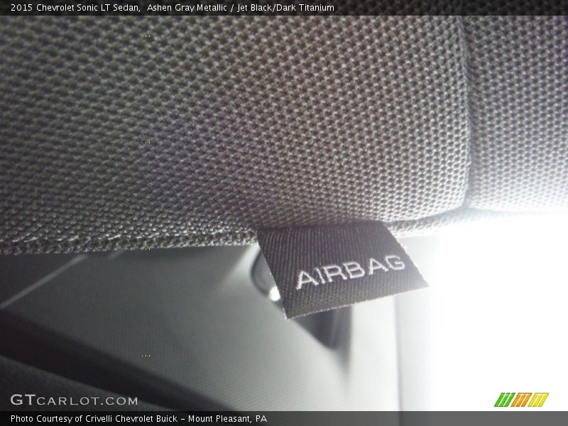 Ashen Gray Metallic / Jet Black/Dark Titanium 2015 Chevrolet Sonic LT Sedan