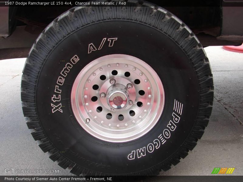 Charcoal Pearl Metallic / Red 1987 Dodge Ramcharger LE 150 4x4