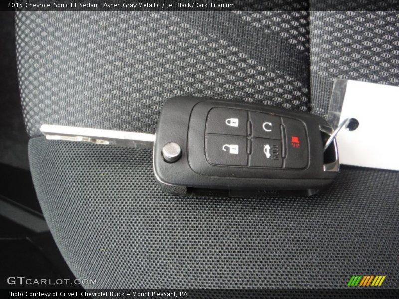 Ashen Gray Metallic / Jet Black/Dark Titanium 2015 Chevrolet Sonic LT Sedan