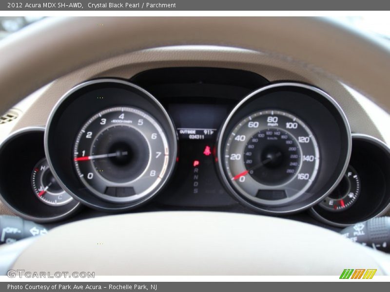 Crystal Black Pearl / Parchment 2012 Acura MDX SH-AWD
