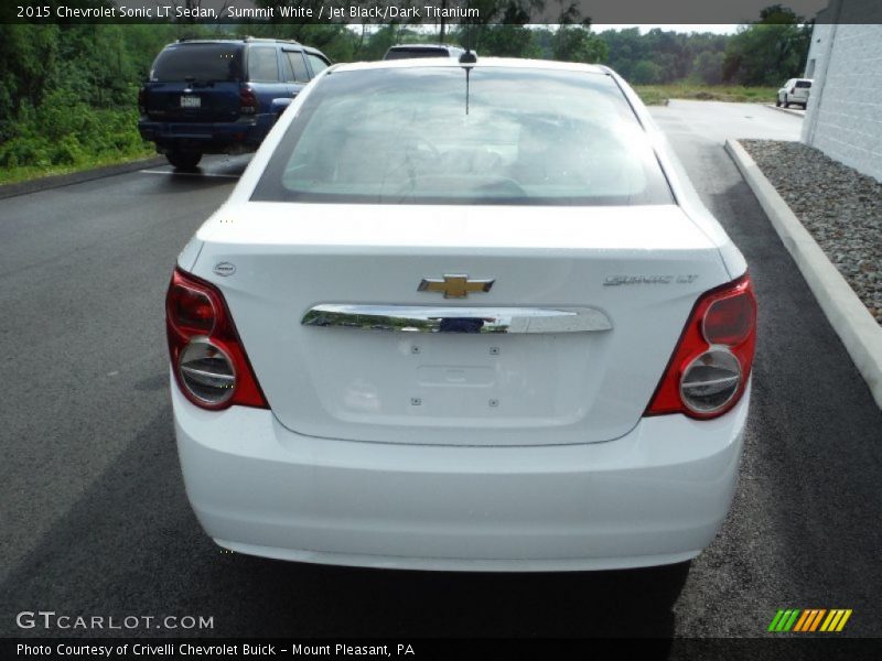 Summit White / Jet Black/Dark Titanium 2015 Chevrolet Sonic LT Sedan