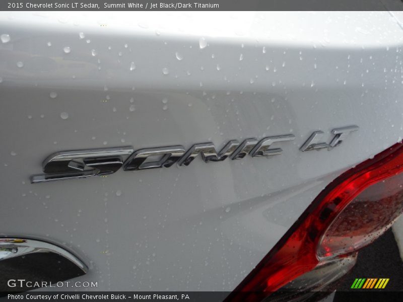 Summit White / Jet Black/Dark Titanium 2015 Chevrolet Sonic LT Sedan