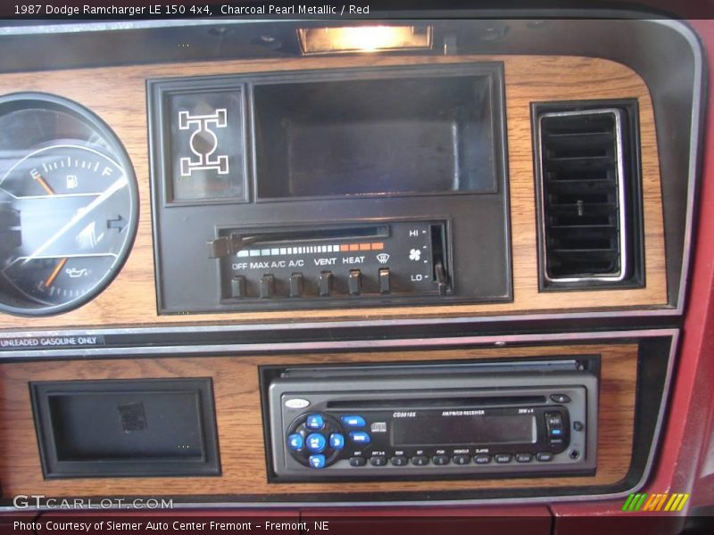 Charcoal Pearl Metallic / Red 1987 Dodge Ramcharger LE 150 4x4