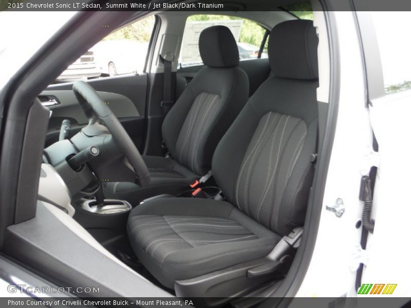 Summit White / Jet Black/Dark Titanium 2015 Chevrolet Sonic LT Sedan