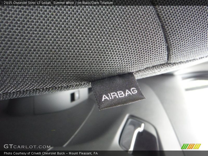 Summit White / Jet Black/Dark Titanium 2015 Chevrolet Sonic LT Sedan