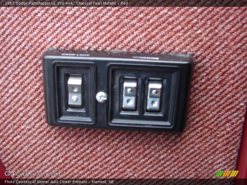 Charcoal Pearl Metallic / Red 1987 Dodge Ramcharger LE 150 4x4