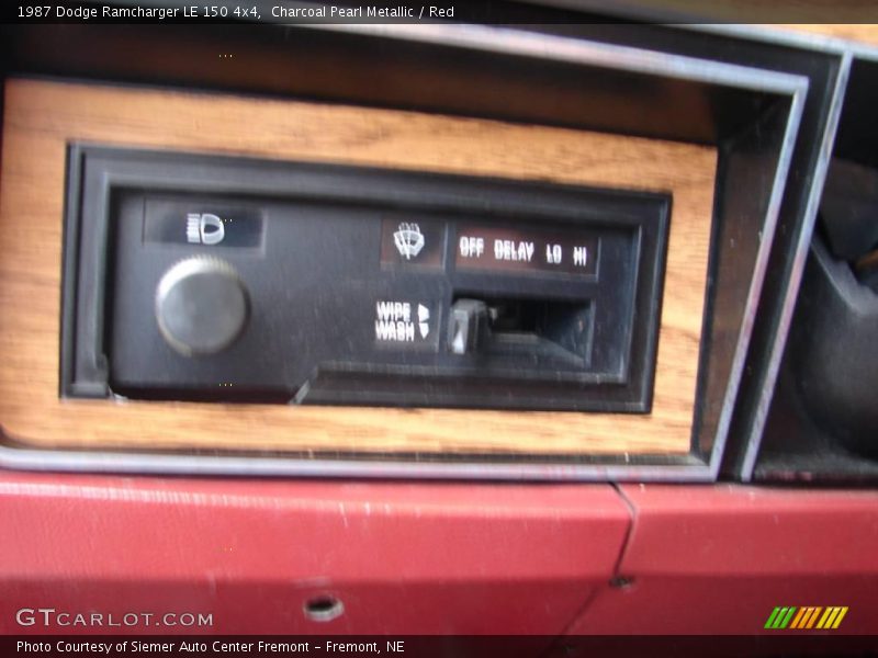 Charcoal Pearl Metallic / Red 1987 Dodge Ramcharger LE 150 4x4