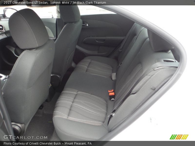 Summit White / Jet Black/Dark Titanium 2015 Chevrolet Sonic LT Sedan