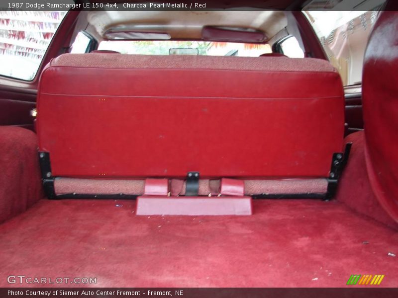Charcoal Pearl Metallic / Red 1987 Dodge Ramcharger LE 150 4x4