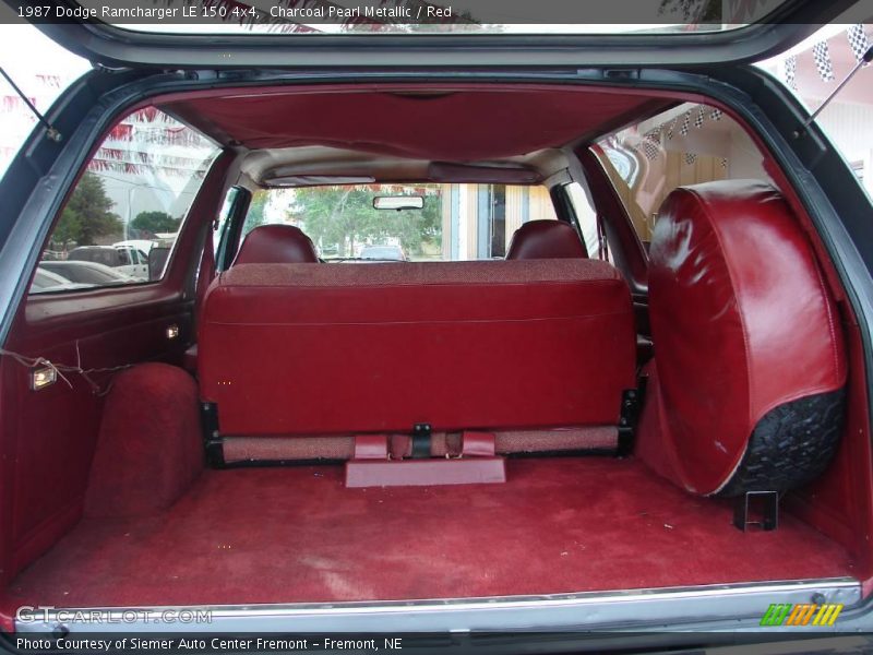 Charcoal Pearl Metallic / Red 1987 Dodge Ramcharger LE 150 4x4