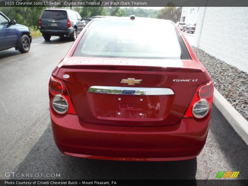 Crystal Red Tintcoat / Jet Black/Dark Titanium 2015 Chevrolet Sonic LT Sedan
