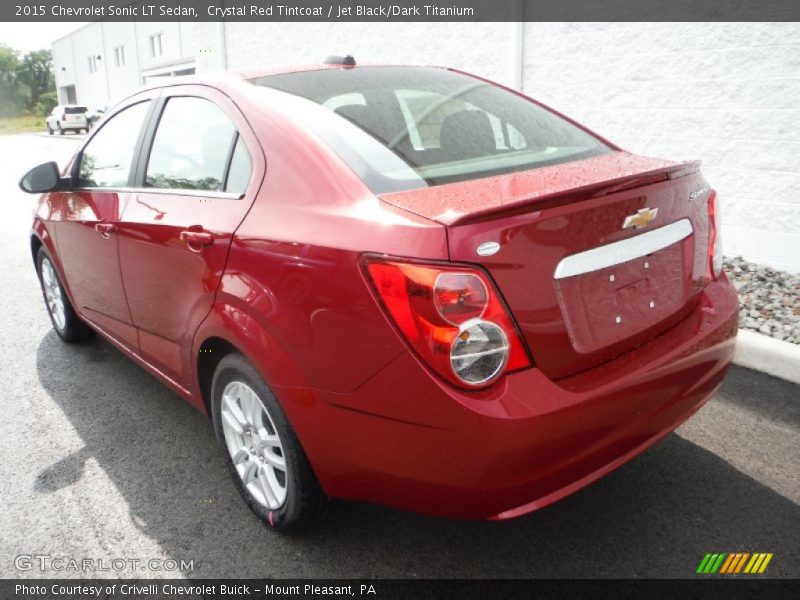 Crystal Red Tintcoat / Jet Black/Dark Titanium 2015 Chevrolet Sonic LT Sedan
