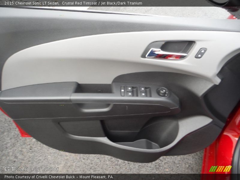 Crystal Red Tintcoat / Jet Black/Dark Titanium 2015 Chevrolet Sonic LT Sedan