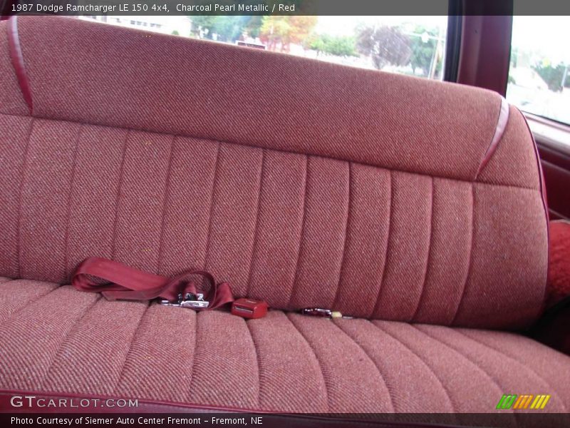 Charcoal Pearl Metallic / Red 1987 Dodge Ramcharger LE 150 4x4