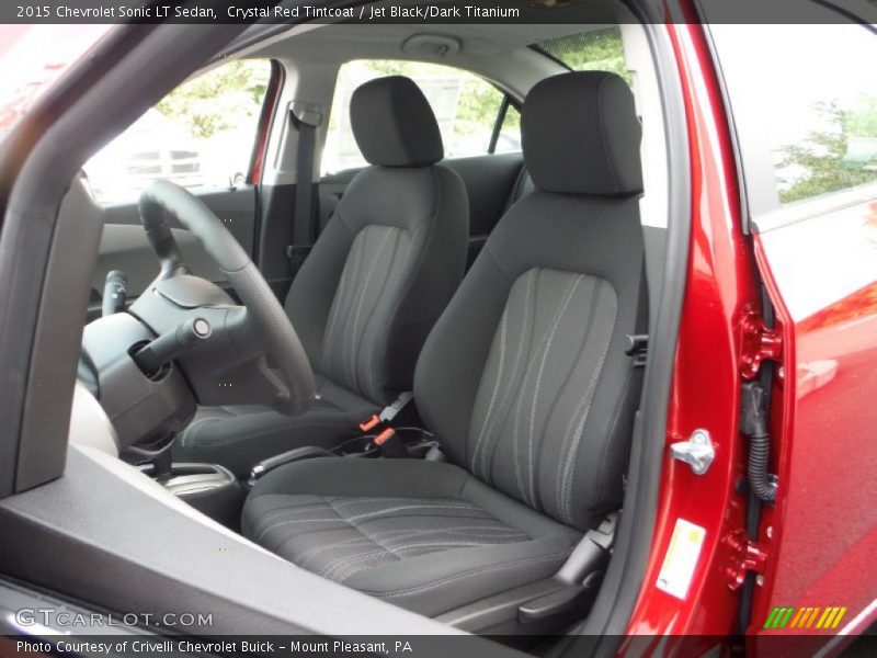 Crystal Red Tintcoat / Jet Black/Dark Titanium 2015 Chevrolet Sonic LT Sedan