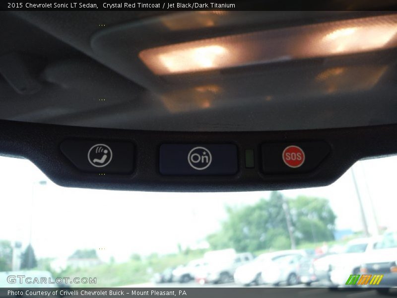Crystal Red Tintcoat / Jet Black/Dark Titanium 2015 Chevrolet Sonic LT Sedan