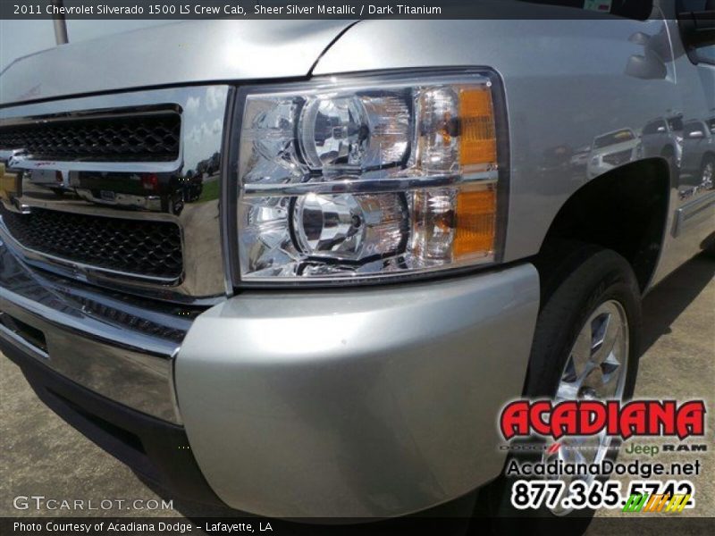 Sheer Silver Metallic / Dark Titanium 2011 Chevrolet Silverado 1500 LS Crew Cab