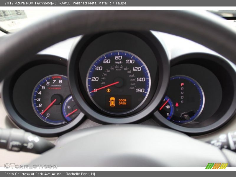Polished Metal Metallic / Taupe 2012 Acura RDX Technology SH-AWD