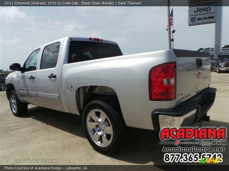 Sheer Silver Metallic / Dark Titanium 2011 Chevrolet Silverado 1500 LS Crew Cab