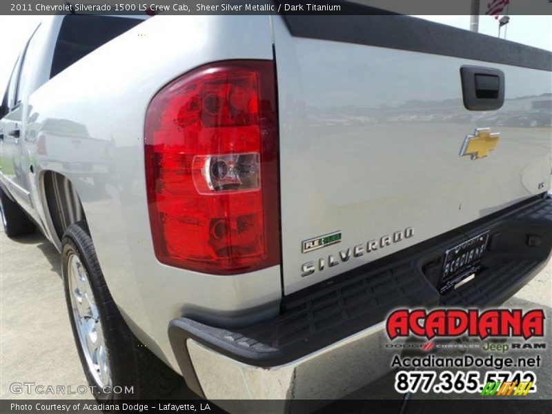 Sheer Silver Metallic / Dark Titanium 2011 Chevrolet Silverado 1500 LS Crew Cab