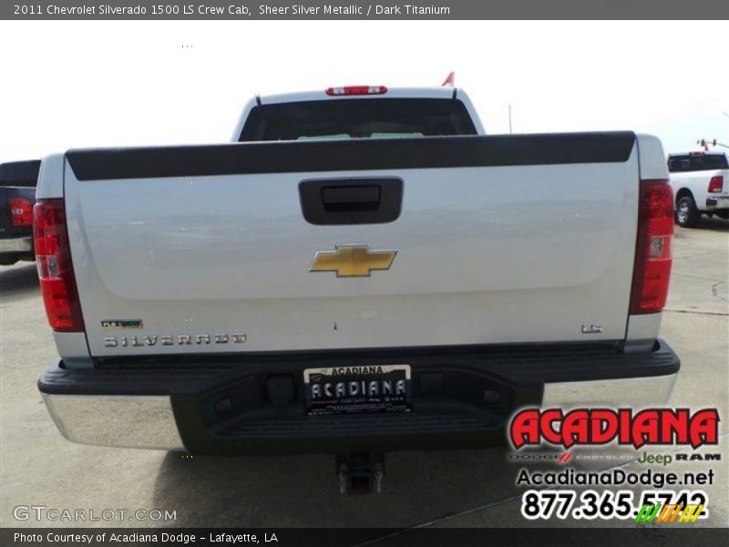 Sheer Silver Metallic / Dark Titanium 2011 Chevrolet Silverado 1500 LS Crew Cab