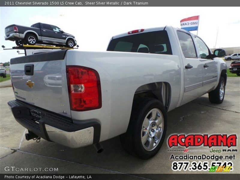Sheer Silver Metallic / Dark Titanium 2011 Chevrolet Silverado 1500 LS Crew Cab