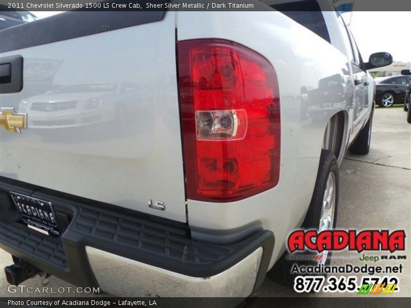 Sheer Silver Metallic / Dark Titanium 2011 Chevrolet Silverado 1500 LS Crew Cab