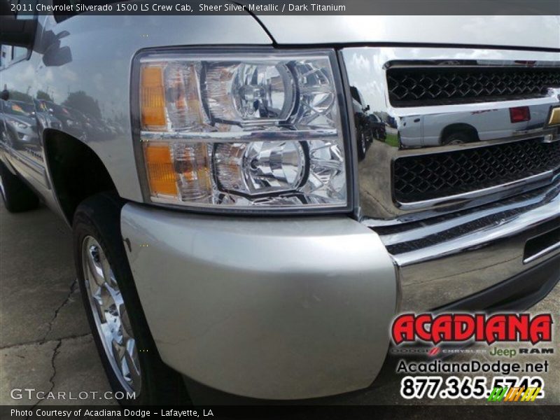 Sheer Silver Metallic / Dark Titanium 2011 Chevrolet Silverado 1500 LS Crew Cab