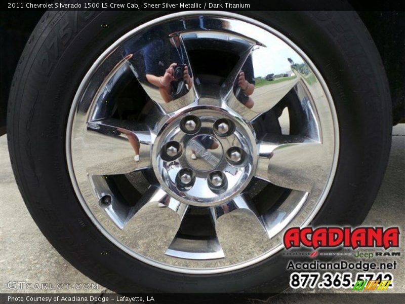 Sheer Silver Metallic / Dark Titanium 2011 Chevrolet Silverado 1500 LS Crew Cab